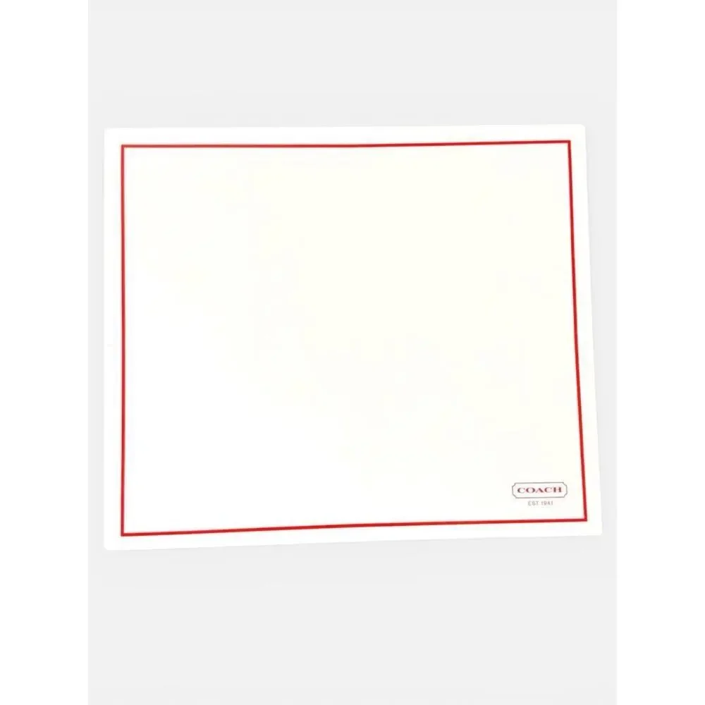 Vintage COACH Gift Box 12.5 x 10.5 x 4.5 White Red Empty